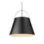 Roseto Carrillo 13" Wide Pendant Matte Black / Brushed Nickel