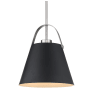 Roseto Carrillo 18" Wide Pendant Matte Black / Brushed Nickel