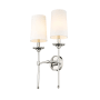 Roseto Josie 2 Light 24" Tall Wall Sconce Polished Nickel