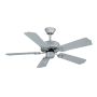 RP Lighting and Fans Sunset II 42" 5 Blade Indoor / Outdoor Ceiling Fan Brushed Pewter / Brushed Pewter