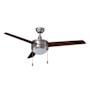 RP Lighting and Fans Contempo 50" 3 Blade Indoor LED Ceiling Fan Brushed Nickel / Walnut