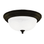 RP Lighting and Fans 15" Wide LED Flush Mount Ceiling Fixture - 23 W, 3000K Oil Rubbed Bronze