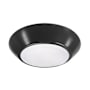 RP Lighting and Fans Manning 7" Wide Flush Mount Ceiling Fixture Black