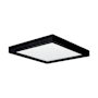 RP Lighting and Fans 7" Wide Flush Mount Square Ceiling Fixture Black