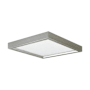 RP Lighting and Fans 7" Wide Flush Mount Square Ceiling Fixture Brushed Nickel