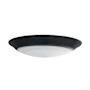 RP Lighting and Fans 6" Low-Profile LED Canless Recessed Light Black