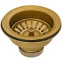 Ruvati 3-1/2" Basket Strainer Matte Gold