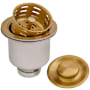 Ruvati Accessories 3-1/2" Stainless Steel Basket Strainer Gold
