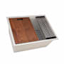 Ruvati epiRock 25" Undermount Single Basin Granite Composite Utility Sink Warm White