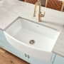 Ruvati Fiamma 33" Farmhouse Single Basin Fireclay Kitchen Sink White