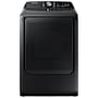 Samsung 27 Inch Wide 7.4 Cu. Ft. Gas Dryer with Steam Sanitize+ Brushed Black