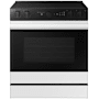 Samsung Bespoke 30 Inch Wide 6.3 Cu. Ft. Energy Star Certified Slide In Electric Range with Air Fry and Air Sous Vide White Glass
