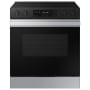 Samsung Bespoke 30 Inch Wide 6.3 Cu. Ft. Slide In Fingerprint Resistant Electric Range with Steam Clean Stainless
