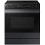 Samsung Bespoke 30 Inch Wide 6.3 Cu. Ft. Energy Star Certified Slide In Electric Range with Air Fry and Air Sous Vide Matte Black Steel