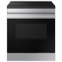 Samsung Bespoke 30 Inch Wide 6.3 Cu. Ft. Slide In Fingerprint Resistant Induction Range with Broil Element and Steam Clean Stainless