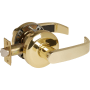 Sargent 65 Line Grade 2 Passage Door Lever Set with L Lever Polished Brass