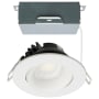 Satco Lighting ColorQuick LED Canless Recessed Fixture with 3-1/2" Adjustable Trims - IC Rated and Airtight White