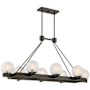 Savoy House Darien 8 Light 48" Wide Linear Chandelier Mediterranean Bronze