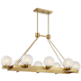 Savoy House Darien 8 Light 48" Wide Linear Chandelier Warm Brass