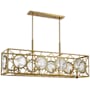 Savoy House Balfour 8 Light 44" Wide Linear Chandelier Warm Brass