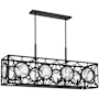 Savoy House Balfour 8 Light 44" Wide Linear Chandelier Matte Black