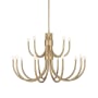 Savoy House Sorrento 15 Light 42" Wide Taper Candle Style Chandelier Noble Brass