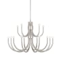Savoy House Sorrento 15 Light 42" Wide Taper Candle Style Chandelier Satin Nickel