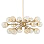 Savoy House Matisse 18 Light 21" Wide Sputnik Chandelier Warm Brass