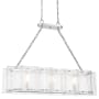 Savoy House Genry 3 Light 41" Wide Linear Chandelier Polished Nickel