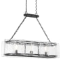Savoy House Genry 3 Light 41" Wide Linear Chandelier Matte Black