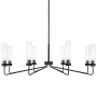 Savoy House Baker 8 Light 44" Wide Chandelier Matte Black