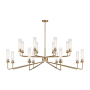 Savoy House Baker 16 Light 61" Wide Chandelier Warm Brass