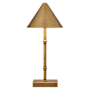 Savoy House Mae 14" Tall LED Buffet Rechargeable Table Lamp by Coco & Dash Brass Bamboo
