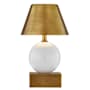 Savoy House Silas 10" Tall LED Vase Rechargeable Table Lamp by Coco & Dash Ceramic / Brass