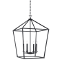 Savoy House Townsend 6 Light 24" Wide Taper Candle Pendant with Flared Loop Classic Bronze