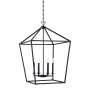 Savoy House Townsend 6 Light 24" Wide Taper Candle Pendant with Flared Loop Matte Black