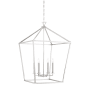 Savoy House Townsend 6 Light 24" Wide Taper Candle Pendant with Flared Loop Satin Nickel
