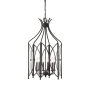 Savoy House Enclave 6 Light 21" Wide Taper Candle Pendant Black Tourmaline
