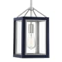 Savoy House Carlton 8" Wide Mini Pendant Navy / Polished Nickel