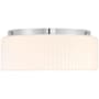 Savoy House Edgemont 4 Light 20" Wide LED Flush Mount Drum Ceiling Fixture Chrome