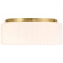 Savoy House Edgemont 4 Light 20" Wide LED Flush Mount Drum Ceiling Fixture Warm Brass