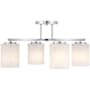 Savoy House Herron 4 Light 24" Wide LED Semi-Flush Ceiling Fixture Chrome