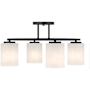 Savoy House Herron 4 Light 24" Wide LED Semi-Flush Ceiling Fixture Matte Black