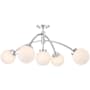 Savoy House Redfield 5 Light 36" Wide LED Semi-Flush Ceiling Fixture / Converts to Pendant Chrome