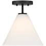Savoy House Blair 10" Wide LED Semi-Flush Ceiling Fixture / Converts to Pendant Matte Black