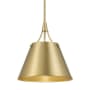 Savoy House Willis 14" Wide Pendant Warm Brass