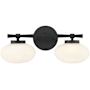 Savoy House Barrow 2 Light 17" Wide Vanity Light Matte Black