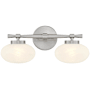 Savoy House Barrow 2 Light 17" Wide Vanity Light Satin Nickel