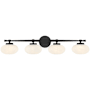 Savoy House Barrow 4 Light 34" Wide Vanity Light Matte Black