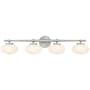 Savoy House Barrow 4 Light 34" Wide Vanity Light Satin Nickel